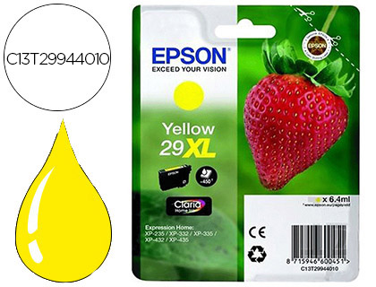 CARTOUCHE EPSON T2994 XL JET D'ENCRE FRAISE CLARIA COULEUR JAUNE