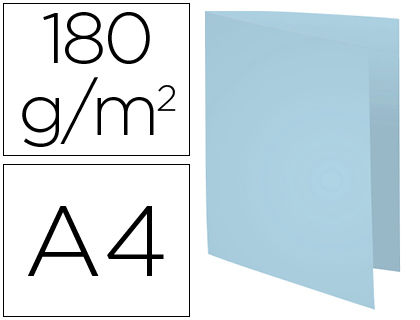 CHEMISE EXACOMPTA FOREVER CARTE SEMI RIGIDE RECYCLE 240X320MM 180G COLORIS BLEU CLAIR LOT 100 UNITS
