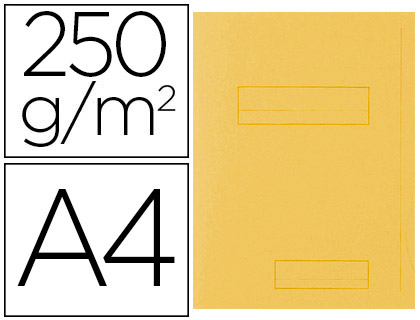 CHEMISE EXACOMPTA SUPER CARTE SEMI RIGIDE 240X320MM 210G IMPRIMÉE 2 RABATS COLORIS CANARI LOT 50 UNITÉS