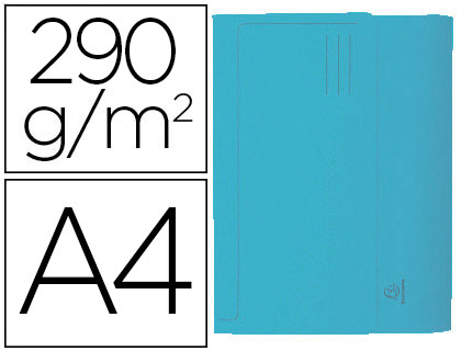 CHEMISE EXACOMPTA FOREVER CARTE RECYCLE POCHETTE 240X320MM 290G COLORIS BLEU LOT 50 UNITS