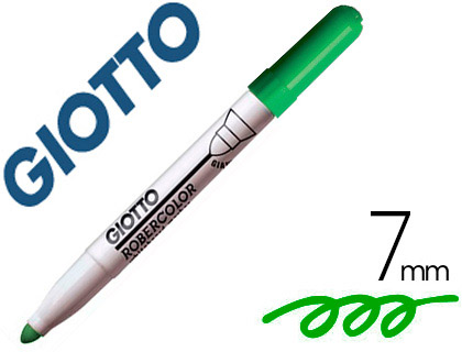 MARQUEUR GIOTTO ROBERCOLOR EFFAABLE TABLEAU BLANC POINTE MAXI OGIVE 7 MM COLORIS VERT