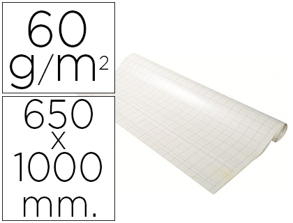 RECHARGE PAPIER EXACOMPTA POUR TABLEAUX DE CONFRENCE 65X100CM PAPIER STANDARD QUADRILL 60G/M2 48 FEUILLES