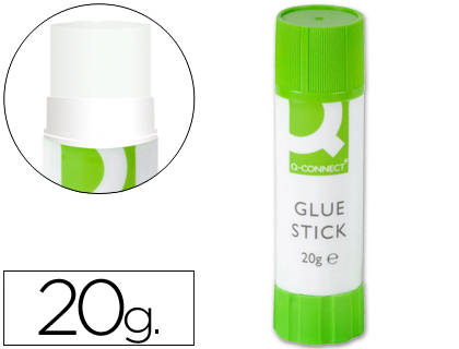 COLLE BLANCHE Q-CONNECT USAGE SCOLAIRE BUREAU TOUT TYPE DE PAPIER BTON 20G