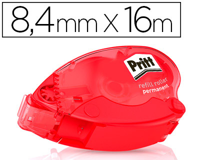 COLLE PRITT ROLLER RECHARGEABLE 8.4MMX16M COLLAGE PERMANENT IMMDIAT PLUS PERFORMANTE