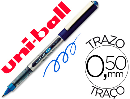 ROLLER UNIBALL UB-150 EYE CRITURE FINE 0.3MM DOUBLE NIVEAU ENCRE LIQUIDE VISIBLE RGULATEUR DBIT COLORIS BLEU