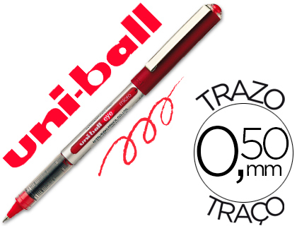 ROLLER UNIBALL UB-150 EYE CRITURE FINE 0.3MM DOUBLE NIVEAU ENCRE LIQUIDE VISIBLE RGULATEUR DBIT COLORIS ROUGE