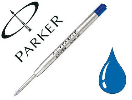 RECHARGE PARKER STYLO-BILLE MTAL LARGEUR FINE COLORIS BLEU