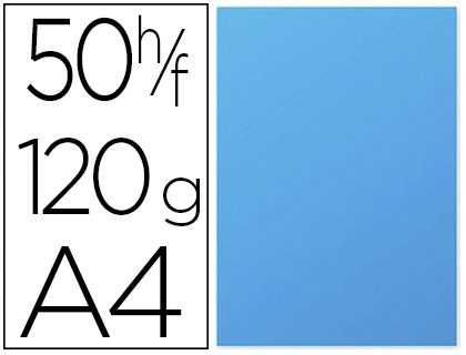 PAPIER CORRESPONDANCE CLAIREFONTAINE COULEURS POLLEN 120G/M2 A4 210X297MM COLORIS BLEU TURQUOISE TUI 50 FEUILLES