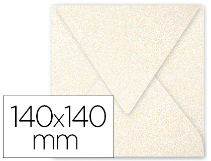 ENVELOPPE CLAIREFONTAINE POLLEN 140X140MM 120G COLORIS IVOIRE IRIS PAQUET 20 UNITS