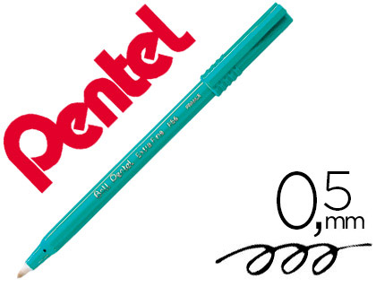 FEUTRE ROLLER BALL PENTEL R50 BILLE POINTE PLASTIQUE CRITURE MOYENNE 0.4MM COLORIS NOIR