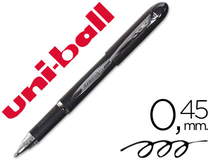STYLO-BILLE UNIBALL JETSTREAM CRITURE MOYENNE 0.5MM ENCRE GEL GRIP ANTIGLISSE ENCRE ULTRA FLUIDE RECHARGEABLE NOIR