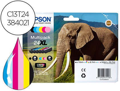 CARTOUCHE EPSON 24XL EXPRESSION PHOTO HAUTE CAPACIT XP-55/XP-750/XP-760/XP-850/XP-860