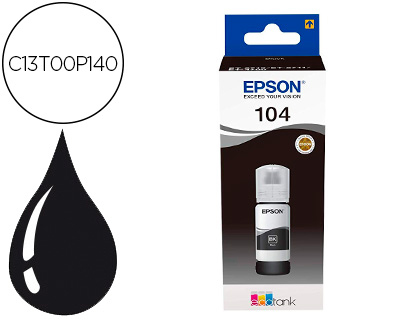 CARTOUCHE ENCRE EPSON ECOTANK 104 ET-2710 / 2711 / 2712 /   2720 / 2726 / 4700 4.500      PAGES NOIR
