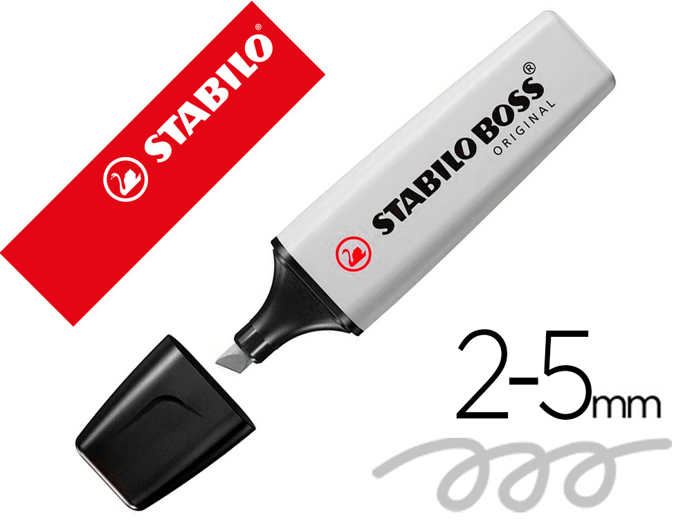 SURLIGNEUR STABILO BOSS ORIGINAL PASTEL ENCRE BASE    EAU POINTE BISEAUTEE LARGEUR  TRACE 2/5MM COLORIS POUDRE DE