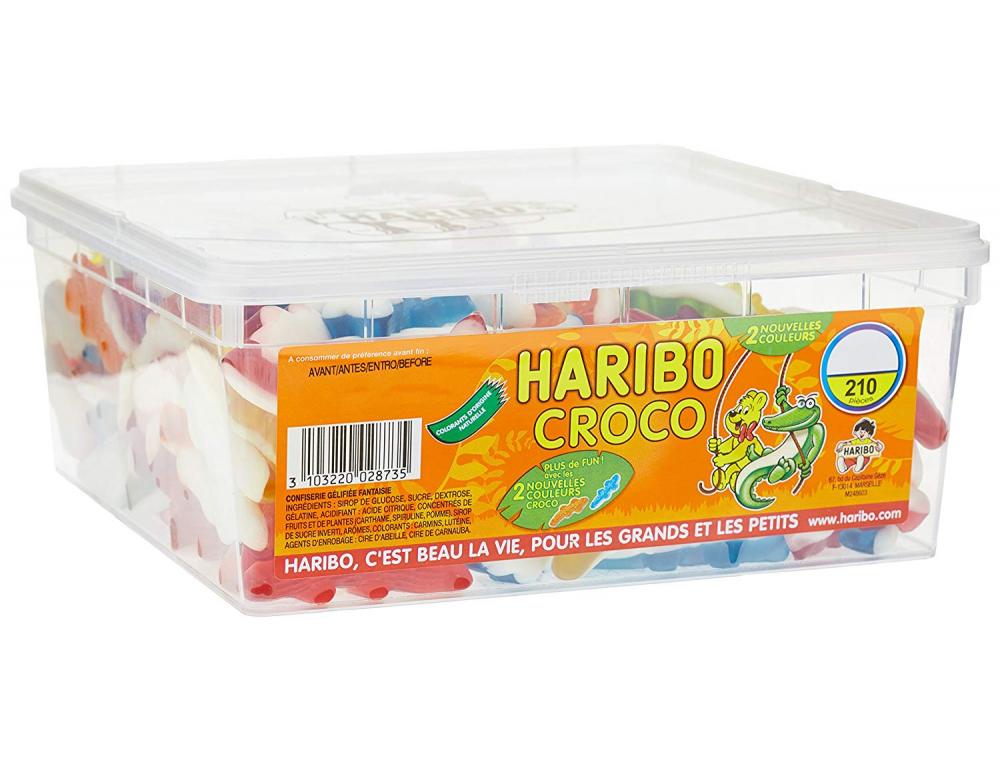 BONBON HARIBO HARI CROCODILES BOITE DE 210 PIECES