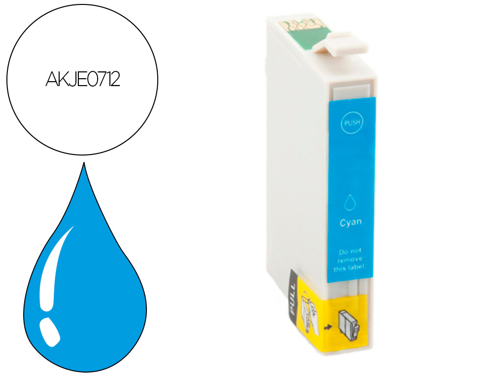 CARTOUCHE HYPERBURO JET ENCRE COMPATIBLE EPSON T0712/892
