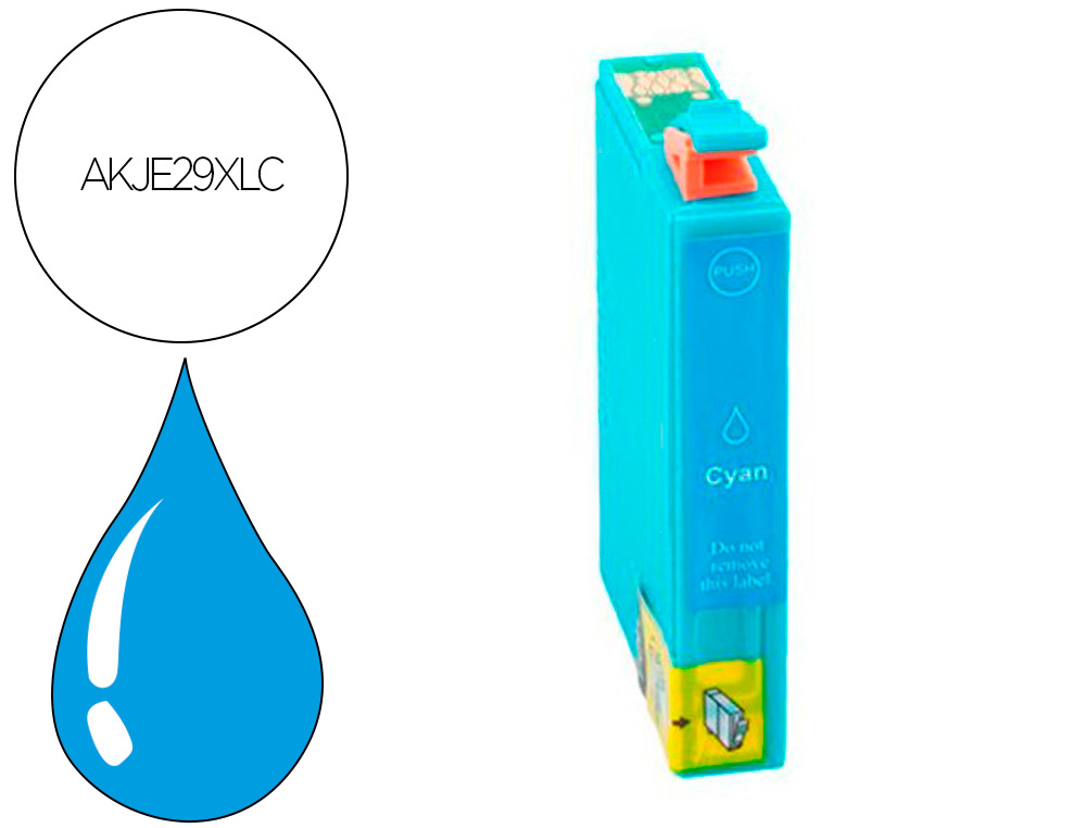 CARTOUCHE HYPERBURO JET ENCRE COMPATIBLE EPSON T2992 CY
