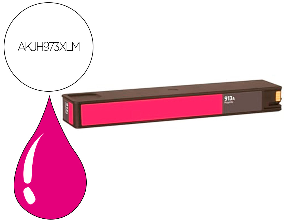CARTOUCHE HYPERBURO JET ENCRE COMP HP 973 XL MA