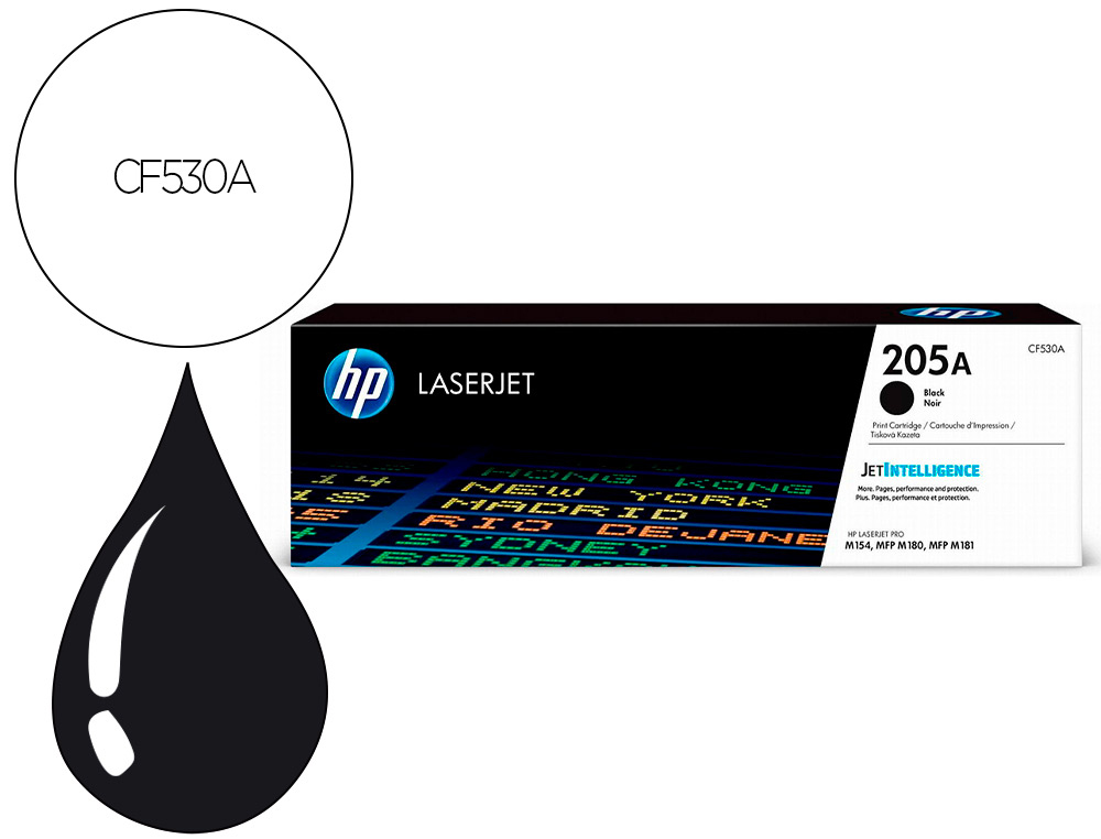 CARTOUCHE HP LASERJET 205A-CF530A  COULEUR NOIR     1100 PAG