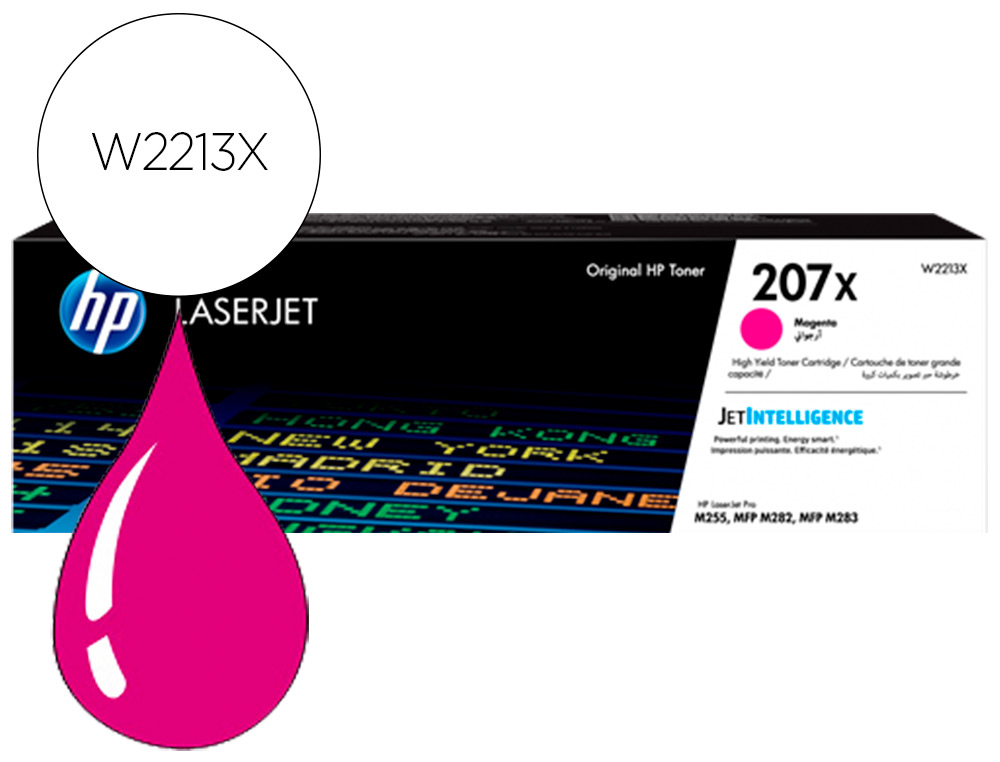 CARTOUCHE HP LASERJET 207X -W2213X MAGENTA 2450 PAG