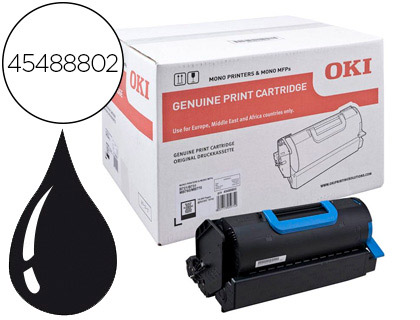 TONER LASER OKI 45488802 POUR MB760/721/731/770 POUR COULEUR NOIR 18000P