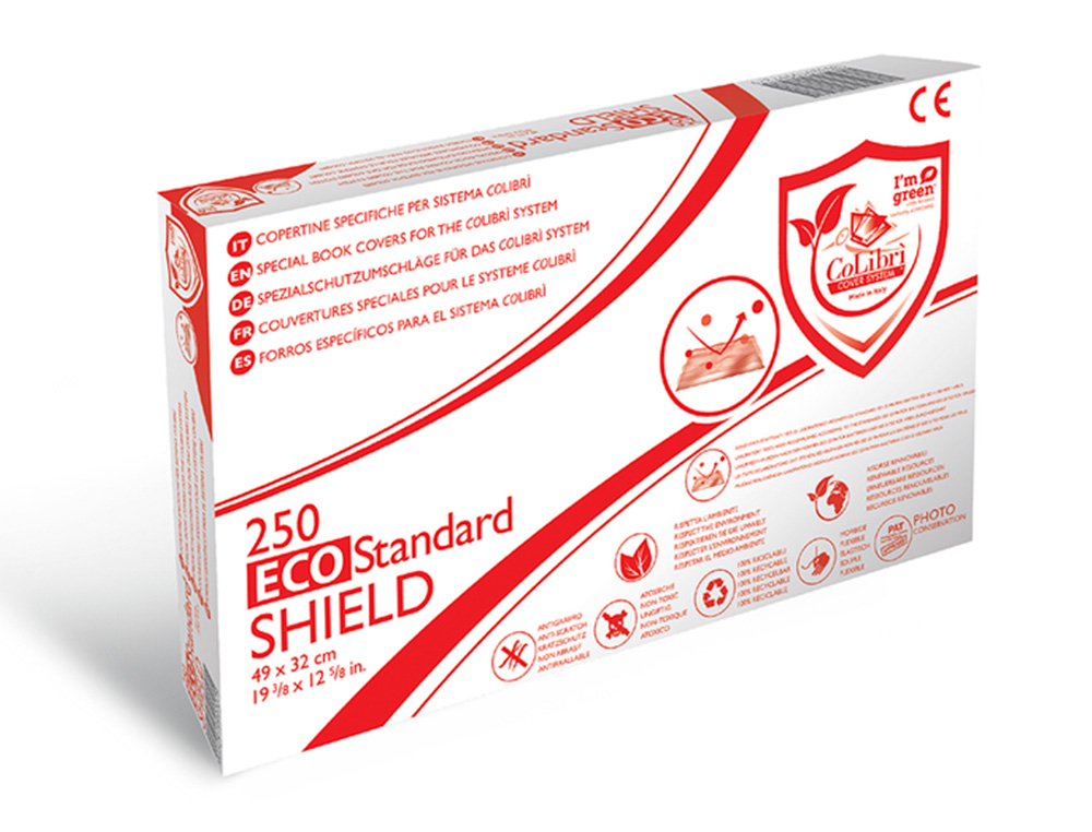 COUVERTURE DE LIVRES COLIBRI ECO SHIELD BIG 120 MICRONS    100 FEUILLES