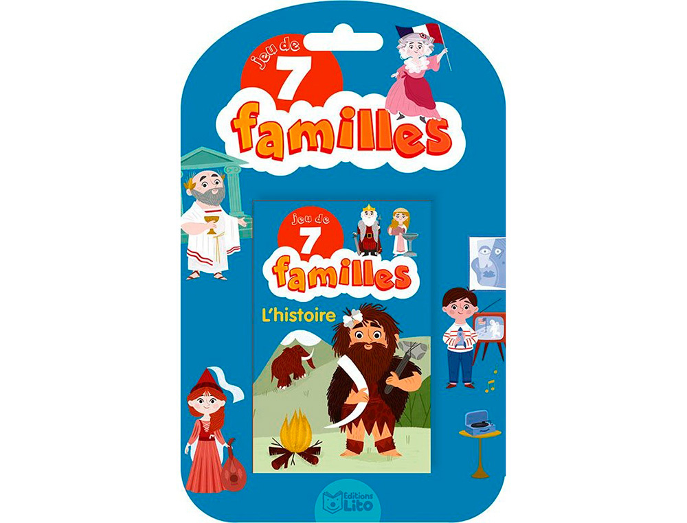 JEUX DE 7 FAMILLE EDITION LITO SUR L'HISTOIRE 42 CARTES