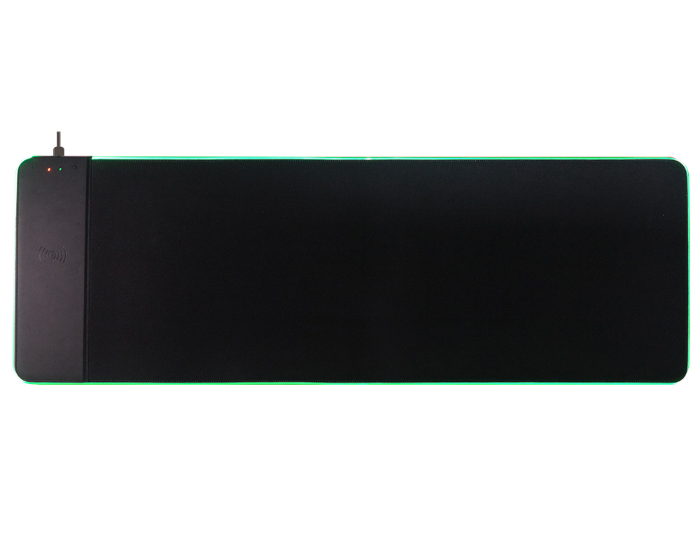 TAPIS SOURIS Q-CONNECT GAMING CHARGEUR SANS FIL ET LUMIERE  RVB 800X300X4MM COLORIS NOIR