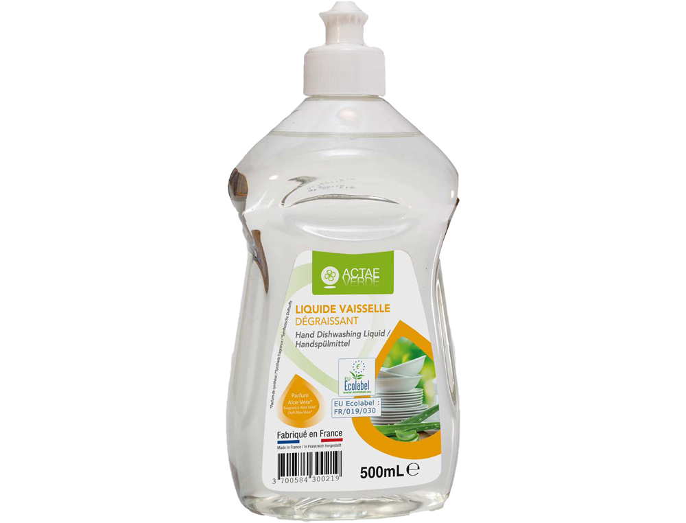 LIQUIDE VAISSELLE COLDIS ECOLABEL PUSH PULL ALOE VERA  500ML