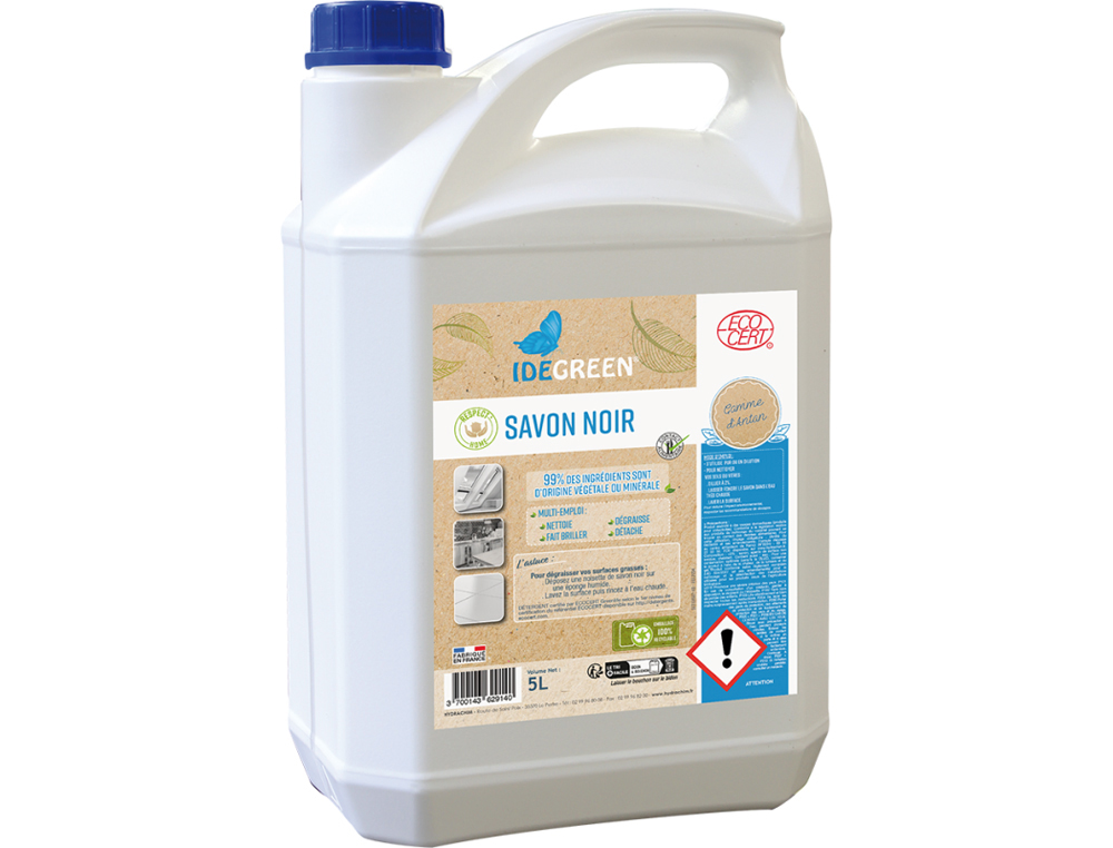 SAVON NOIR IDEGREEN LIQUIDE ECOCERT BIDON 5L