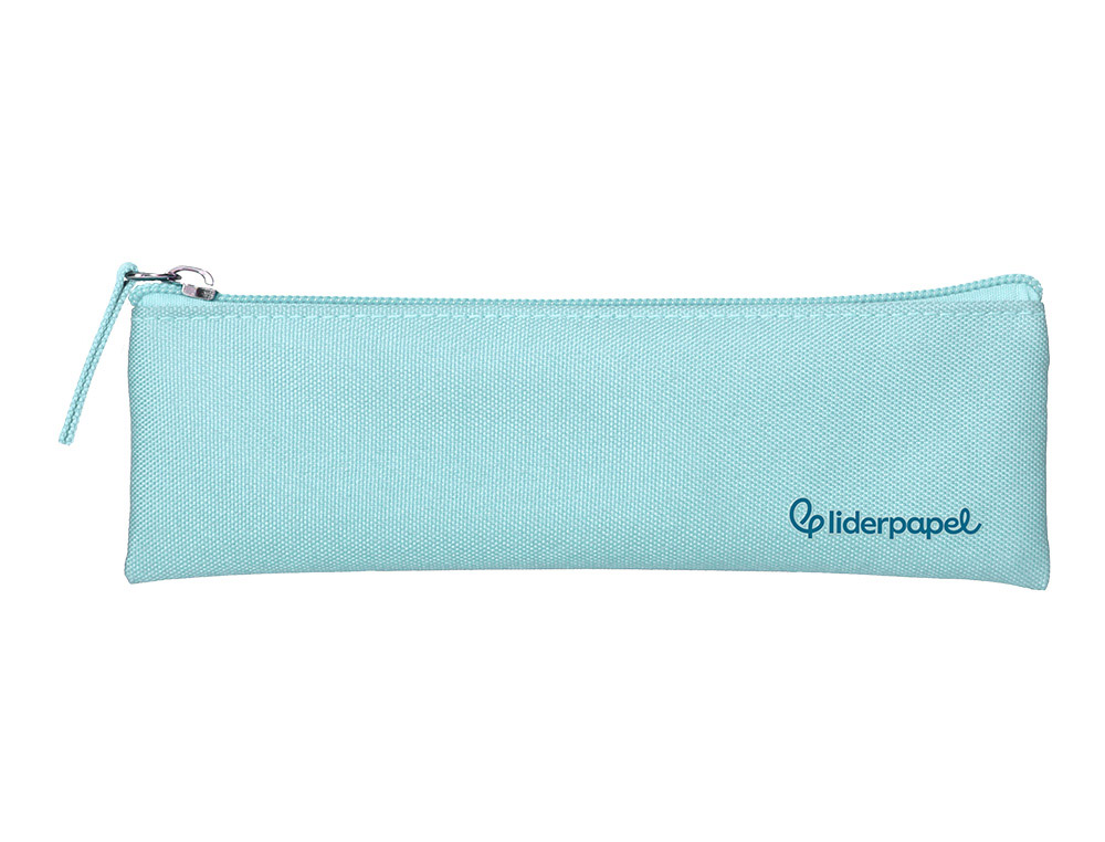 FOURRE-TOUT LIDERPAPEL PLAT MINCE 1 COMPARTIMENT 20X6CM   COLORIS BLEU CELESTE