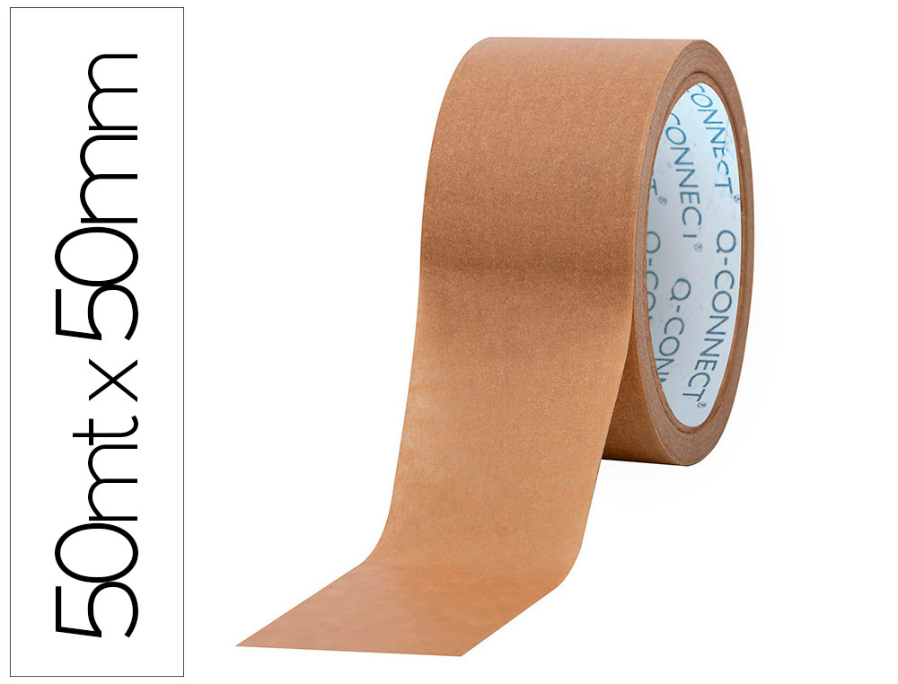 RUBAN ADHESIF Q-CONNECT POUR EMBALLAGE KRAFT 50MX50MM