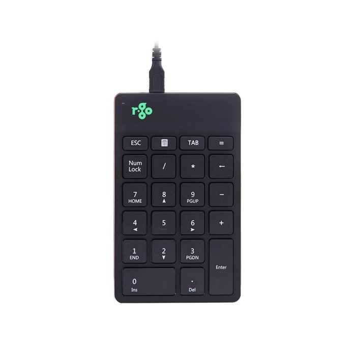 CLAVIER ERGONOMIQUE R-GO NUMPAD BREAK FILAIRE COLORIS  NOIR