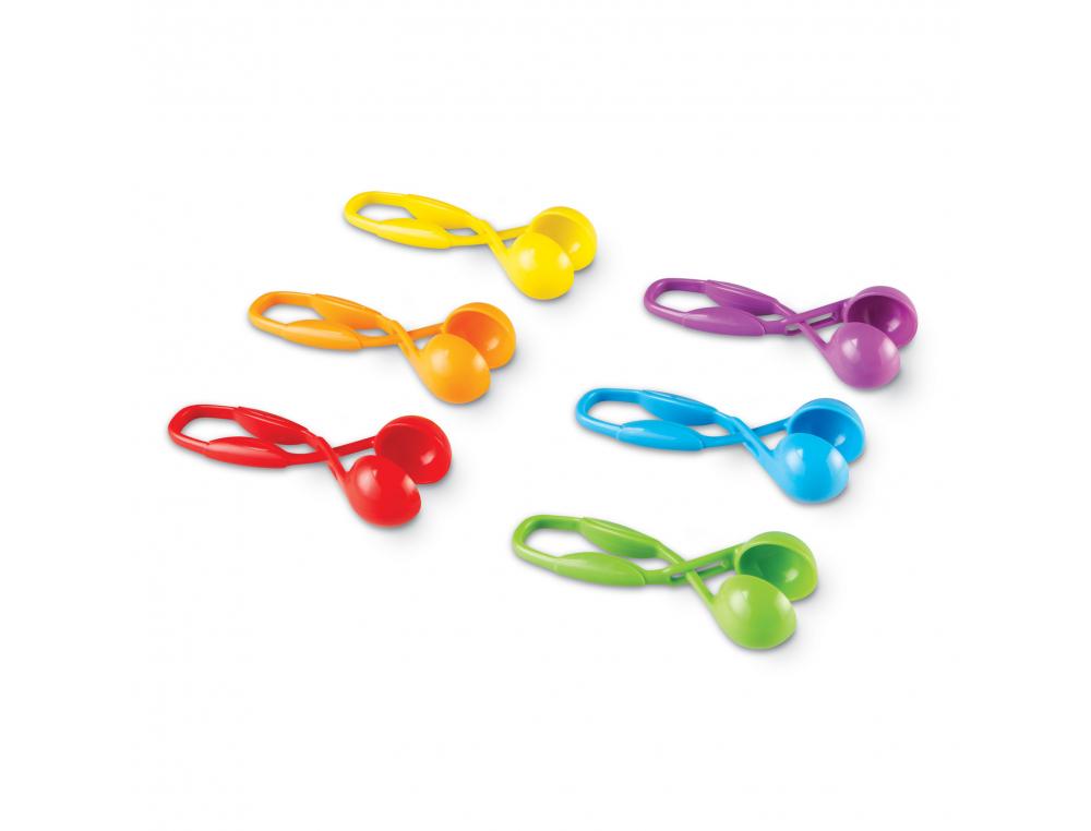 PINCES SQUEEZY POUR TRI LEARNING RESOURCES LOT DE 6   PIECES 12 CM