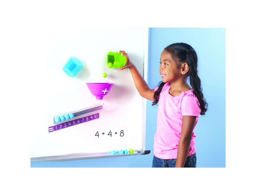 SUPPORTS ET TABLEAUX MAGNETIQUES LEARNING          RESOURCES MACHINE A ADDITIONS MAGNETIQUE 2 GOBELETS 1