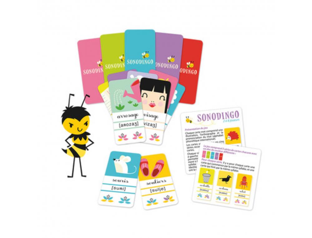 APPRENDRE A LIRE ET A ECRIRE COCKTAIL GAMES SONODINGO CP   AU CE1 PHONETIQUE ET          ORTHOGRAPHE 102 CARTES 5
