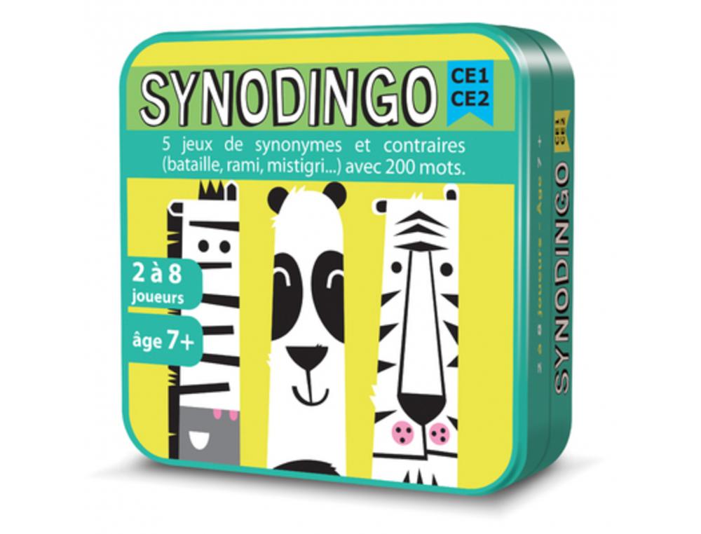 APPRENDRE A LIRE ET A ECRIRE COCKTAIL GAMES SYNODINGO CE1  AU CE2 5 REGLES SYNONYMES ET  CONTRAIRES 103 CARTES 6