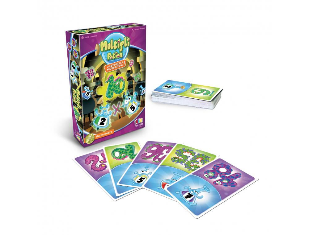 MATHEMATIQUES ON THE GO GAMES MULTIPLI POTION INTERET       PEDAGOGIQUE TABLES DE         MULTIPLICATION 64 CARTES  2