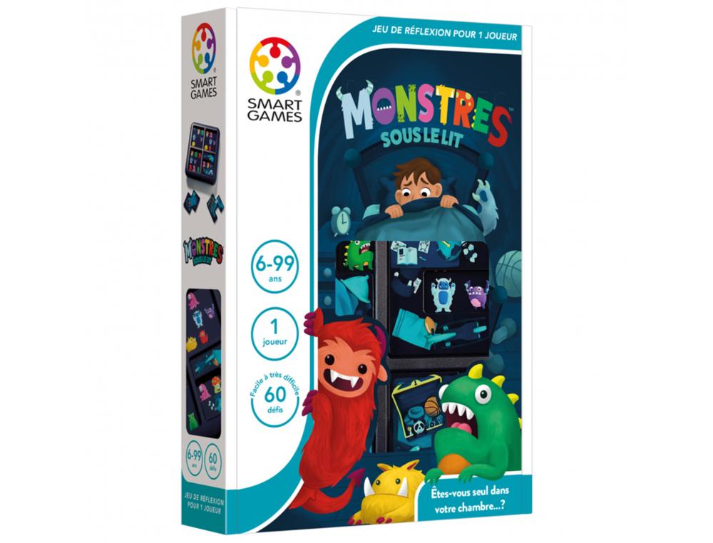 LOGIQUE REFLEXION SMART MONSTRES SOUS LE LIT 1        PLATEAU DE JEU 4 TUILES 1     LIVRET 60 DFIS 1 JOUEUR