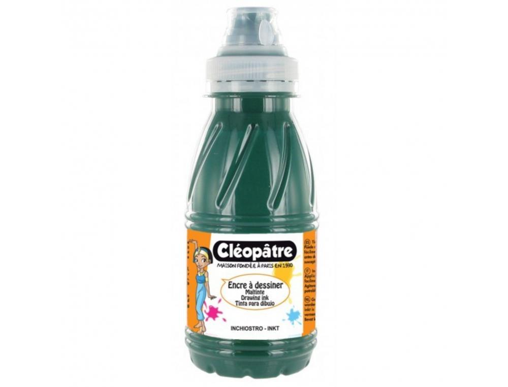 ENCRE A DESSINER CLEOPATRE DILUABLE A L EAU              MULTISUPPORTS FLACON DE 250   ML COLORIS VERT SAPIN