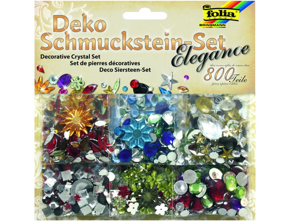 PIERRES DECORATIVES FOLIA A COLLER THEME NOEL SACHET DE   800 UNITES