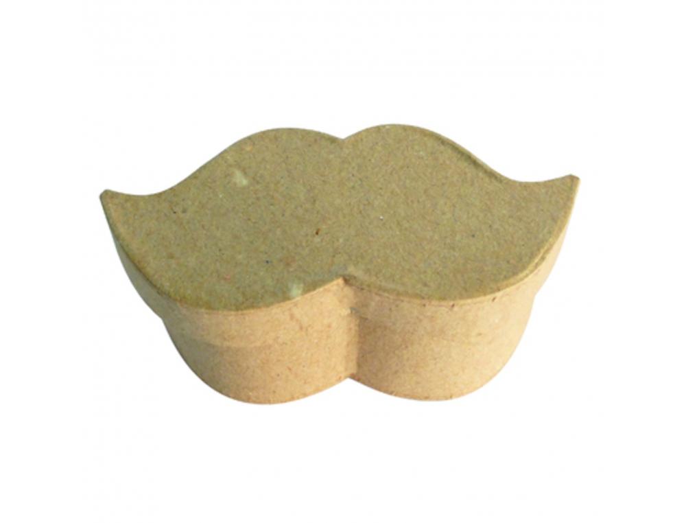 MINI BOITE MOUSTACHE GRAINE CREATIVE CARTON 9X4,5X4CM