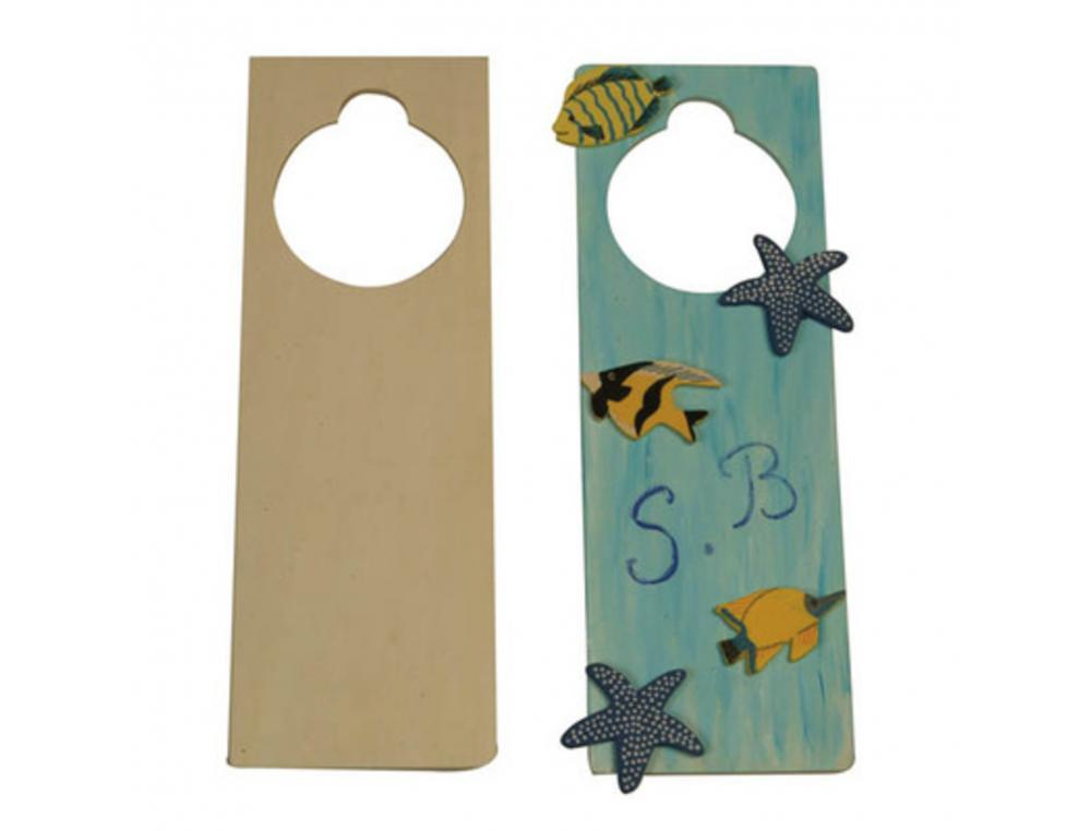 PLAQUE POUR POIGNEE DE PORTE GRAINE CREATIVE BOIS          23X8X0,5CM A DECORER
