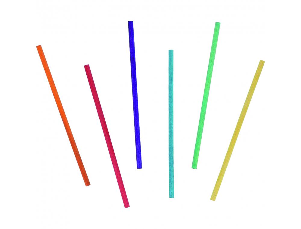 TOURILLON BOIS INNSPIRO DIAMETRE 0.5X15CM COLORIS     ASSORTIS LOT DE 60
