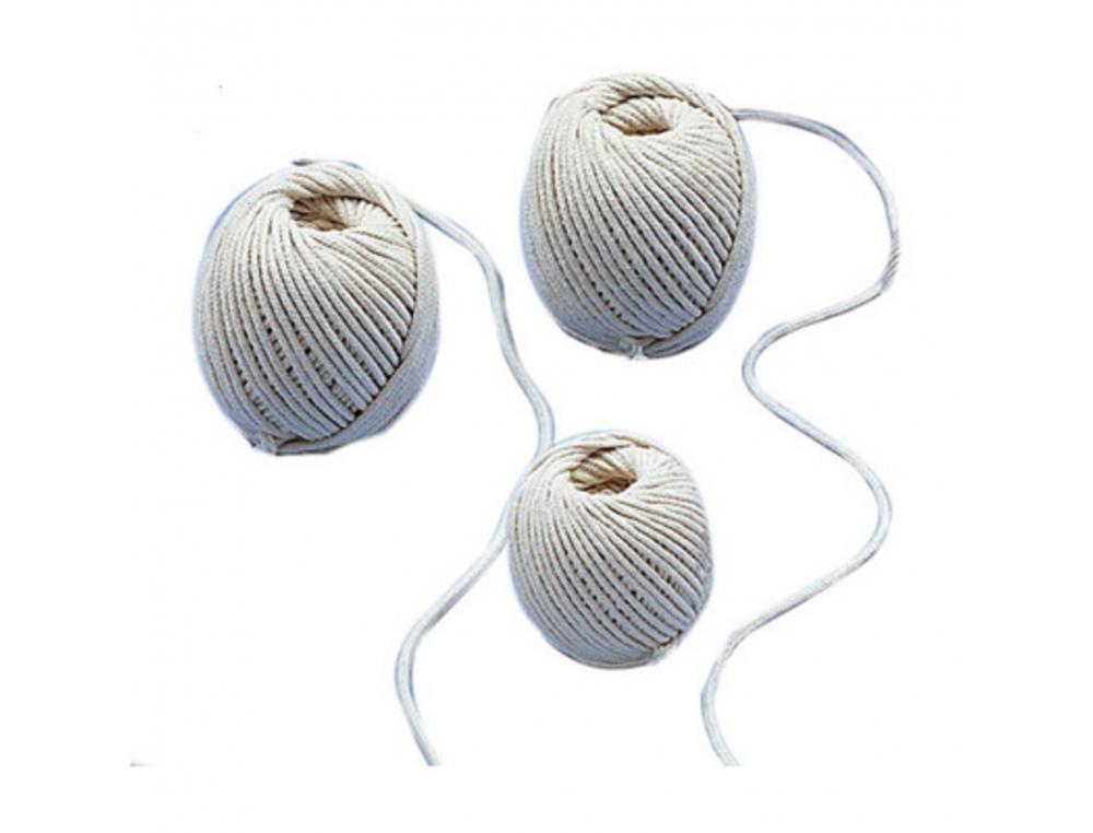 PELOTE COTON BLANC TRESSE GRAINE CREATIVE 3MM 100G