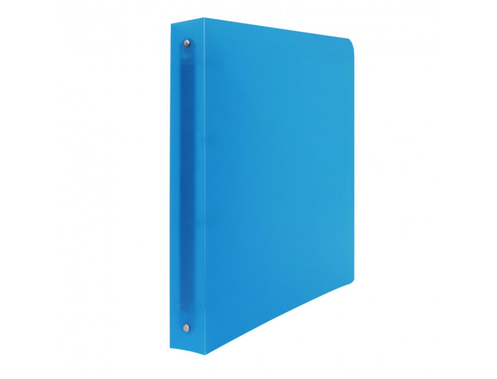 CLASSEUR SOUPLE 4 ANNEAUX POLYPRO OFFICE PLAST 32X26,8  CM DOS 40MM COLORIS BLEU