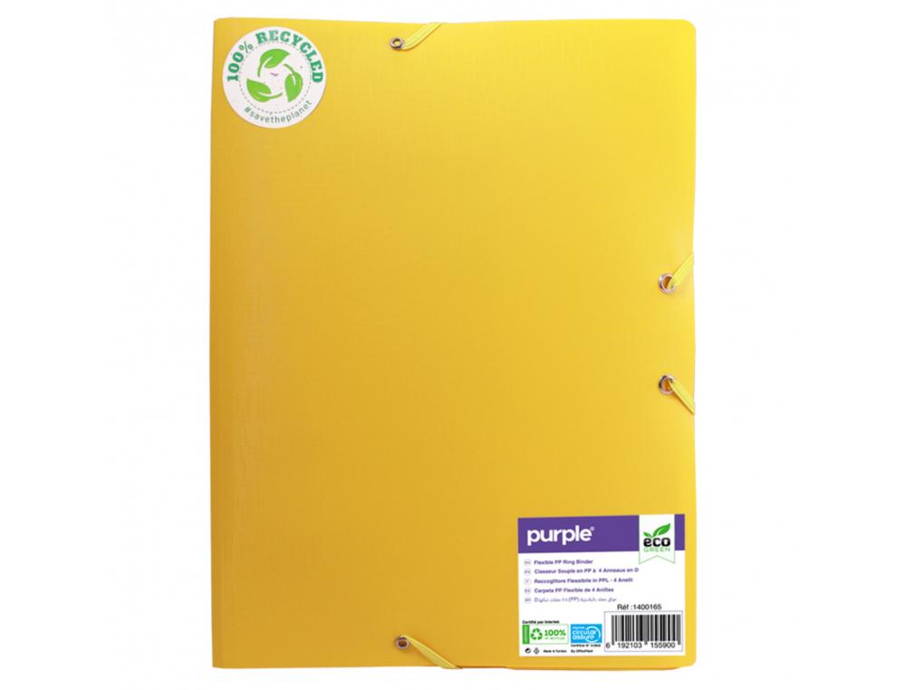 CHEMISE 3 RABATS OFFICE PLAST POLYPRO RECYCLE COLORIS JAUNE