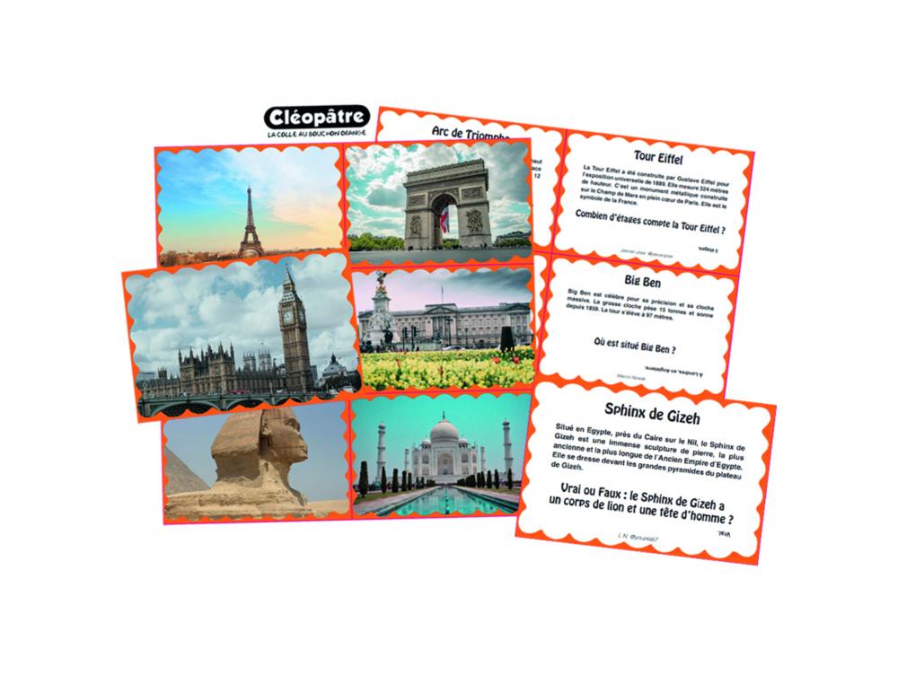 BON POINT CLEOPATRE PHOTOS MONUMENTS 9X6CM LOT DE 120    UNITES