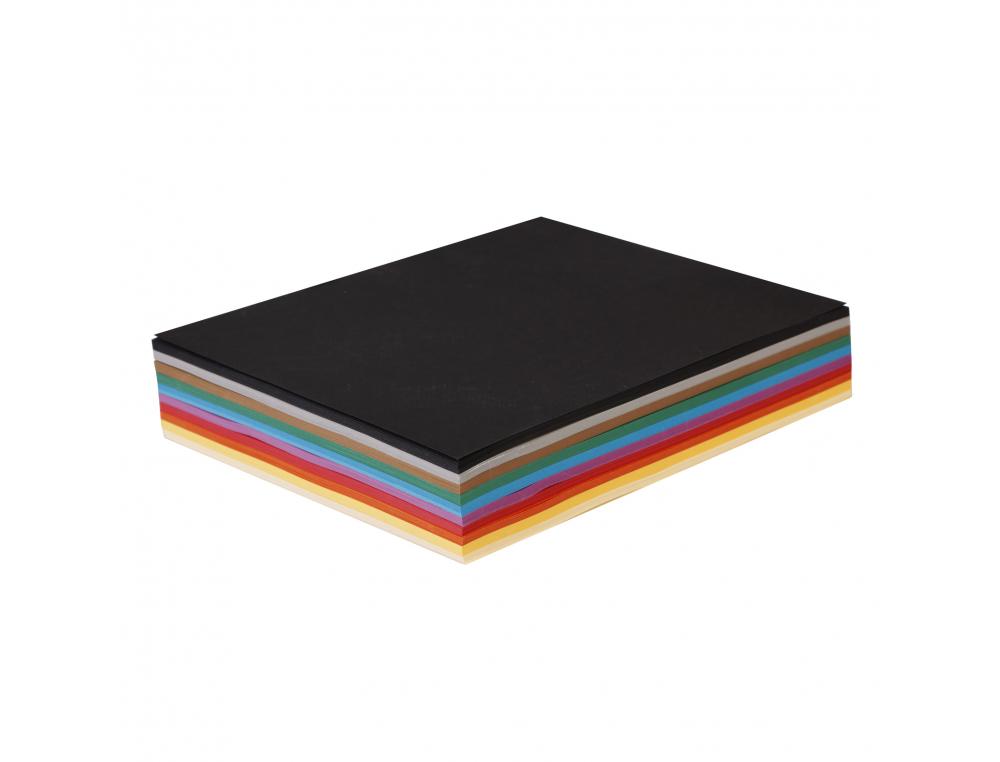 PAPIER DESSIN CLAIREFONTAINE TULIPE 25X32,5CM 160G COLORIS ASSORTIS 250 FEUILLES
