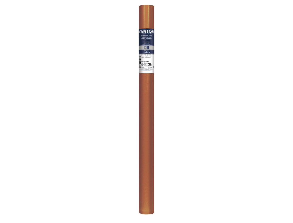 ROULEAU DE PAPIER DE SOIE CANSON METALISE 0.50X5 M 17G  COLORIS CUIVRE